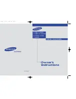 Preview for 1 page of Samsung CT-14H4 Owner'S Instructions Manual