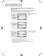 Preview for 43 page of Samsung CT-21T20MQ Owner'S Instructions Manual