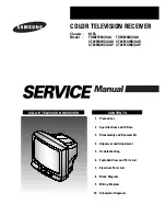 Предварительный просмотр 1 страницы Samsung CT26F6SWX/XAO Service Manual