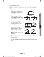 Preview for 21 page of Samsung CTR264KC01 User & Installation Manual