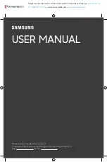 Предварительный просмотр 1 страницы Samsung CU7172 User Manual