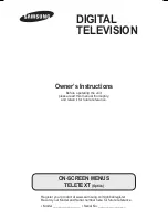 Samsung CW-21Z573B Owner'S Instructions Manual preview