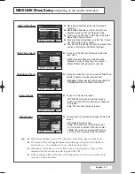 Preview for 47 page of Samsung CW-29A2083 Owner'S Instructions Manual