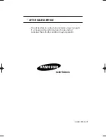 Preview for 56 page of Samsung CW-29A2083 Owner'S Instructions Manual