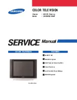 Preview for 1 page of Samsung CW-29Z404N Service Manual