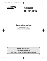 Preview for 1 page of Samsung CW21M63N Owner'S Instructions Manual