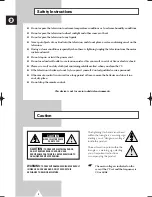 Preview for 2 page of Samsung CW29A8VD Owner'S Instructions Manual