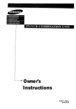 Samsung CXD1332 Owner'S Instructions Manual preview