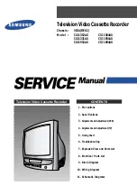 Preview for 1 page of Samsung CXJ1331AX Service Manual