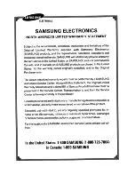 Preview for 104 page of Samsung CXM 2785TP Owner'S Instructions Manual