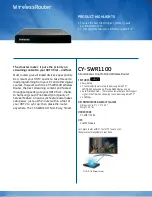 Preview for 1 page of Samsung CY-SWR1100 Product Highlights