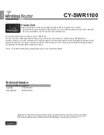 Preview for 6 page of Samsung CY-SWR1100 Quick Installation Manual