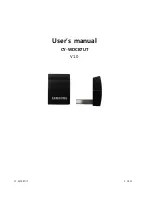 Preview for 1 page of Samsung CY-WDCB7UT User Manual