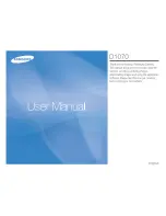 Предварительный просмотр 1 страницы Samsung D1070 User Manual