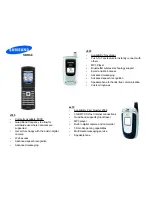 Preview for 2 page of Samsung D307 - SGH Cell Phone Specifications