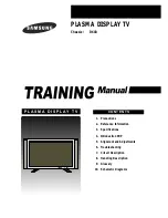 Preview for 1 page of Samsung D61B Training Manual