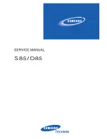 Предварительный просмотр 1 страницы Samsung D85 Service Manual