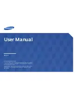 Preview for 1 page of Samsung DB22D-T User Manual