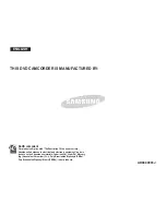 Preview for 132 page of Samsung DC161W(i) Owner'S Instruction Book