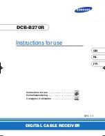 Preview for 1 page of Samsung DCB-B270R Instructions For Use Manual