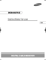 Предварительный просмотр 33 страницы Samsung DCB-B270Z Instructions For Use Manual