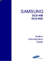 Preview for 1 page of Samsung DCS-408 System Administration Manual