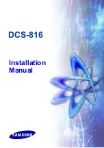 Samsung DCS-816 Installation Manual preview