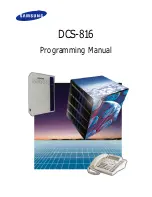 Предварительный просмотр 2 страницы Samsung DCS-816 Programming Manual