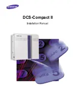 Samsung DCS COMPACT II Installation Manual предпросмотр