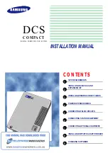 Preview for 1 page of Samsung DCS Compact Installation Manual