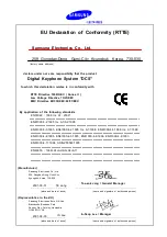 Preview for 3 page of Samsung DCS Installation Manual