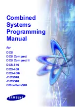 Samsung DCS Programming Manual preview