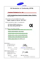Preview for 8 page of Samsung DCS Programming Manual