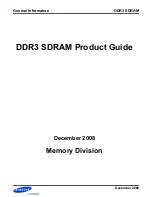 Samsung DDR3 Product Manual preview