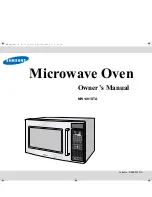 Samsung DE68-02331A Owner'S Manual preview