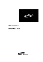 Samsung Digimax 101 Service Manual preview