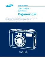 Предварительный просмотр 1 страницы Samsung Digimax 130 User Manual