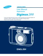 Предварительный просмотр 1 страницы Samsung Digimax 200 User Manual