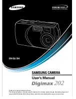 Preview for 1 page of Samsung DIGIMAX 202 User Manual