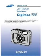 Preview for 1 page of Samsung DIGIMAX 300 User Manual