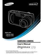 Предварительный просмотр 1 страницы Samsung DIGIMAX 370 User Manual