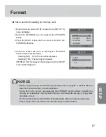 Предварительный просмотр 67 страницы Samsung Digimax 420 User Manual