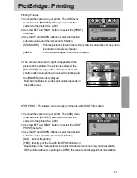 Предварительный просмотр 71 страницы Samsung DIGIMAX A7 User Manual