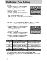 Предварительный просмотр 72 страницы Samsung DIGIMAX A7 User Manual