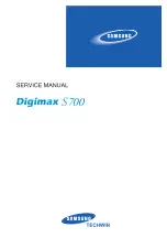 Предварительный просмотр 1 страницы Samsung DIGIMAX S700 Service Manual