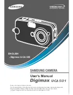 Предварительный просмотр 1 страницы Samsung digimax U-CA 501 User Manual