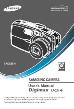 Предварительный просмотр 1 страницы Samsung Digimax U-CA User Manual