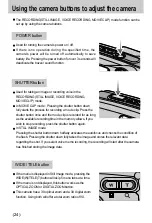 Предварительный просмотр 24 страницы Samsung Digimax U-CA User Manual