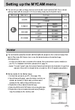 Предварительный просмотр 73 страницы Samsung Digimax U-CA User Manual