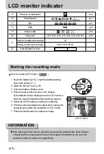 Предварительный просмотр 22 страницы Samsung Digimax V10 User Manual